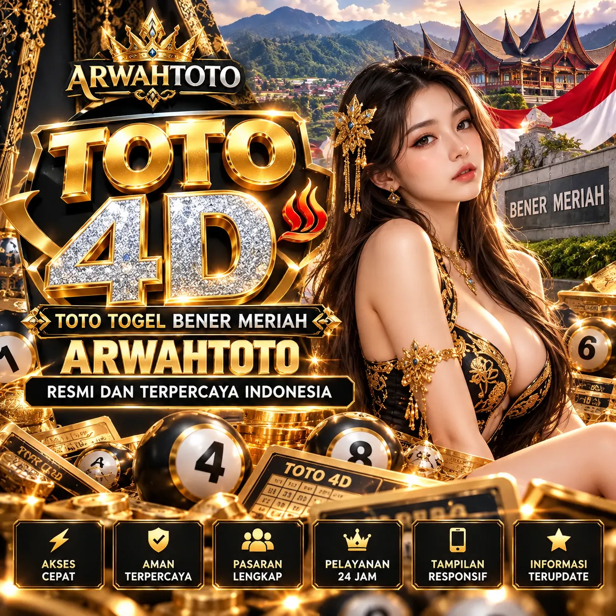 TOTO 4D ♨️ Toto Togel Bener Meriah ARWAHTOTO Resmi Dan Terpercaya Indonesia